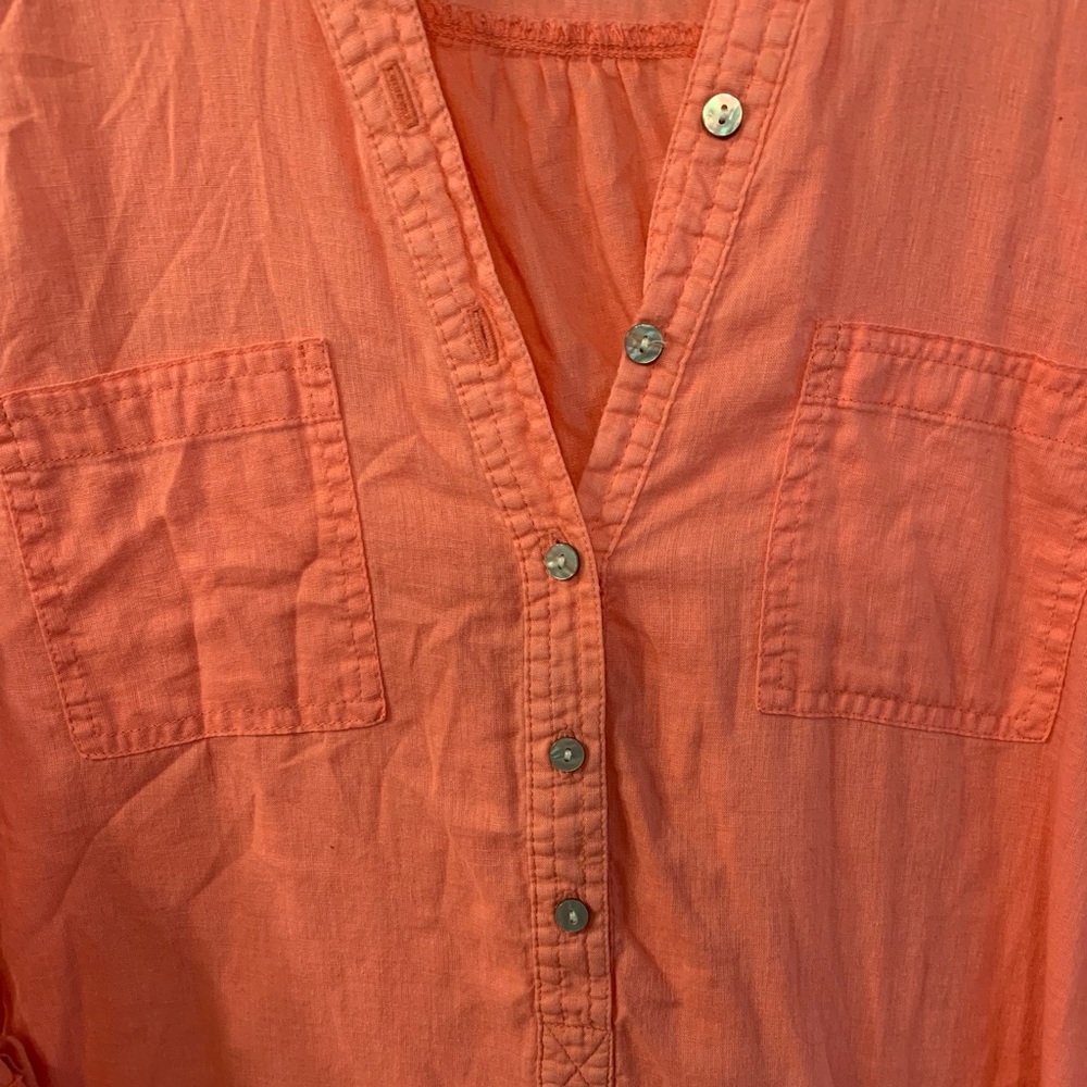 Coral top.